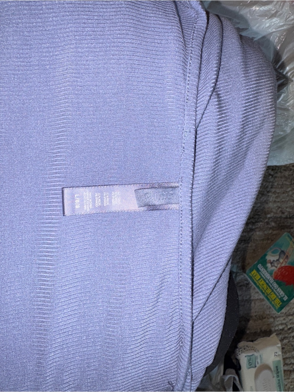 SKIMS soft lounge keyhole dress in slate - Picture 5 of 7